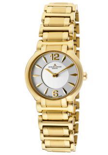 JACQUES LEMANS GU227I  Watches,Womens Diamond silver Dial Gold Plated Stainless Steel, Casual JACQUES LEMANS Quartz Watches