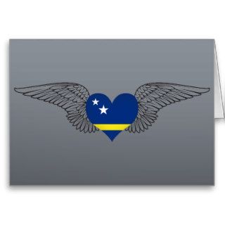 I Love Curacao  wings Greeting Card
