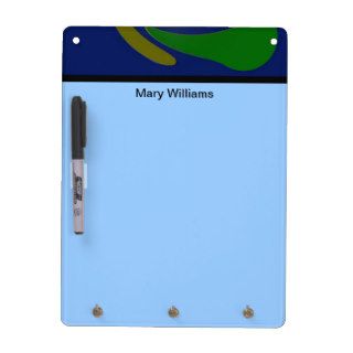 Mod blue red color design Dry Erase boards