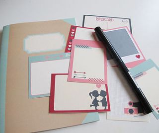 love or wedding memory journal kit by sarah hurley designs