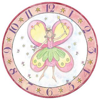 personalised flower fairy clock by milly green