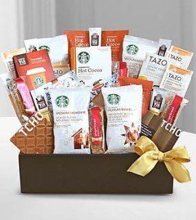FTD Flowers Christmas Gift Basket Starbucks Grand Selection  Gourmet Coffee Gifts  Grocery & Gourmet Food