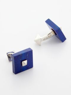 Lapis Stone Cufflinks by Thomas Pink Accessories