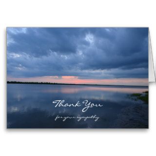 Blank Christian Sympathy Thank You Note Card