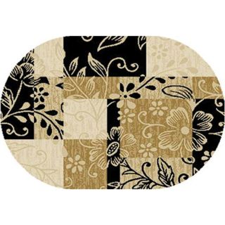 Home Dynamix Supreme 3 3 ft 3 in x 4 ft 11 in Oval Tan Solid Area Rug