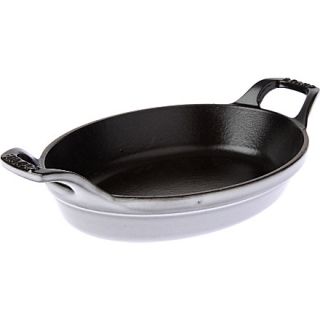 STAUB   Stackable cast iron oval dish 21cm