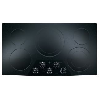 GE 5 Element Smooth Surface Electric Cooktop (Black) (Common 36 in; Actual 36 in)