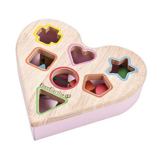 toy shape sorter heart shaped by knot toys