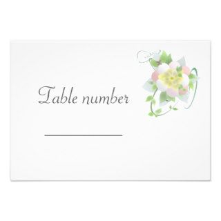 Event Table Number card Custom Invitations