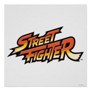Street Fighter Brand Logo Poster