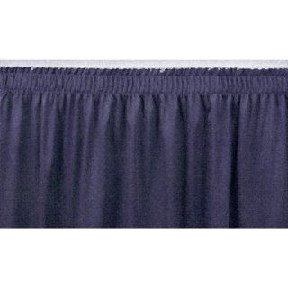 Shirred Pleat Stage Skirting Height 24", Fabric Color Burgundy 