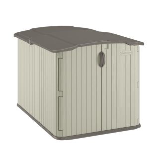 Suncast Vanilla Resin Outdoor Storage Shed (Common 57 in x 79.625 in; Interior Dimensions 50.25 in x 71.625 in)