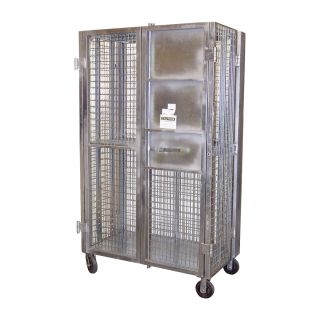 Vestil Folding Security Truck — Painted Gray Finish, Model# FST-2744-2  Storage Cabinets