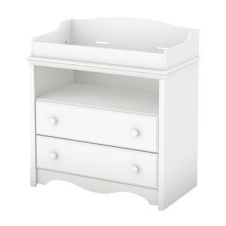 South Shore Furniture 35 1/2 in W Pure White Surface Mount Baby Changing Station