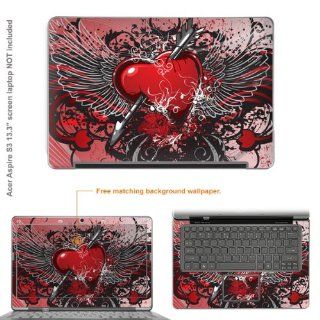 Decal Skin Sticker for Acer Aspire S3 with 13.3" screen case cover Aspire_S3 483 Electronics
