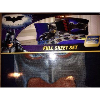 Batman Dark Knight Full Sheet Set   Childrens Pillowcase And Sheet Sets