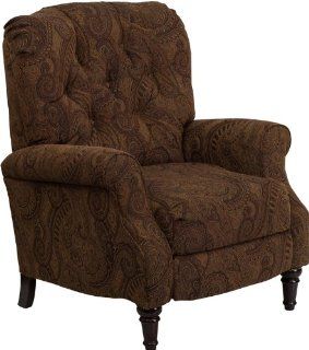 Shop Flash Furniture AM 2650 6370 GG Traditional Tobacco Fabric Tufted Hi Leg Recliner at the  Furniture Store. Find the latest styles with the lowest prices from Flash Furniture