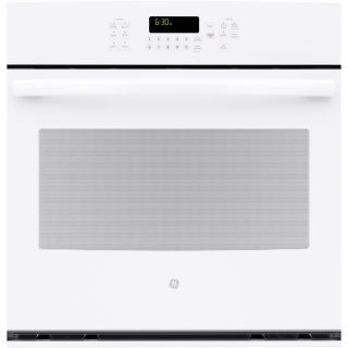 GE Self Cleaning with Steam Convection Single Electric Wall Oven (White) (Common 30 in; Actual 29.75 in)