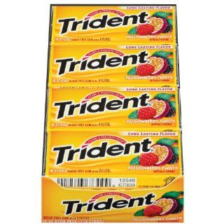 Trident Passionberry Twist, 18 Count Package (pack of 12)  Chewing Gum  Grocery & Gourmet Food
