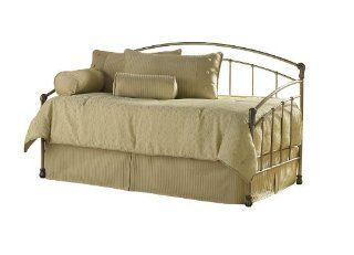 Shop Fashion Bed Group Tuxedo Gold Frost Metal Daybed with Link Spring at the  Furniture Store