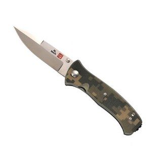 Al Mar Knives S2KDC SERE 2000 Linerlock Knife with Textured Digital Camo G 10 Handles  Folding Camping Knives  Sports & Outdoors