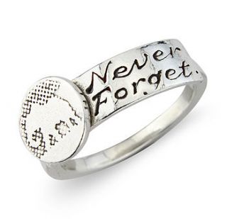 never forget silver elephant ring by charlotte lowe jewellery