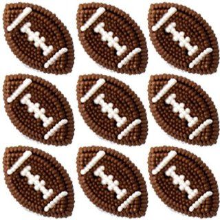 Football Icing Decorations 9ct Toys & Games