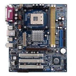 ASRock P4VM800Pro DDR2 Socket478 mATX AGP Motherboard with Video Computers & Accessories