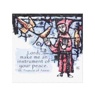 Saint Francis of Assisi Gallery Wrapped Canvas