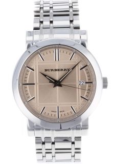 Burberry BU1352  Watches,Mens Heritage Copper Dial Silver Tone Stainless Steel, Casual Burberry Quartz Watches