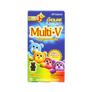 Yum V's Multi V plus Multi Mineral Formula Milk Chocolate    60 Bears Health & Personal Care