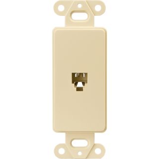 Cooper Wiring Devices 1 Gang Ivory Phone Nylon Wall Plate