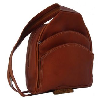 Piel Leather Three Pocket Sling Bag