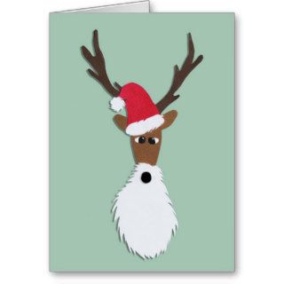 Paper Cut Out  reindeer card