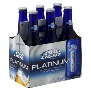 Bud Light Platinum Beer Bottles 12 oz, 6 pk