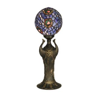 Dale Tiffany Globe Peacock 1 Light Table Lamp