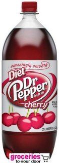 Dr. Pepper Cherry Diet Soda, 2 Liter Bottle (Pack of 6)  Soda Soft Drinks  Grocery & Gourmet Food