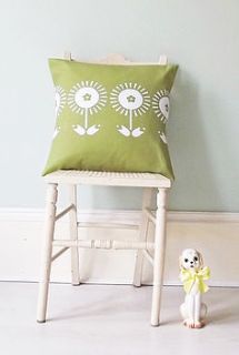 olivia cushion by clare nicolson