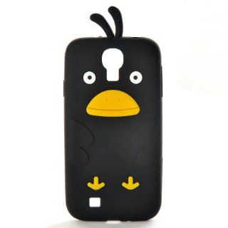 ETHAHE Samsung Galaxy S4 S IV I9500 Funny Duck Silicone Jelly Case Cover Protective Skin Black Cell Phones & Accessories