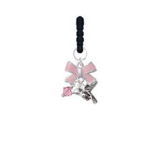 Small 3 D Hummingbird Pink Emma Bow Phone Candy Charm Cell Phones & Accessories