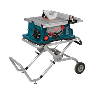 Bosch Jobsite Table Saw with Wheeled Stand – 10in. Blade, 15 Amp, Model# 4100-09  Table Saws   Accessories