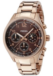 Fossil CH2793  Watches,Womens Bronze Dial Chronograph Rose Gold Tone Stainless Steel, Chronograph Fossil Quartz Watches