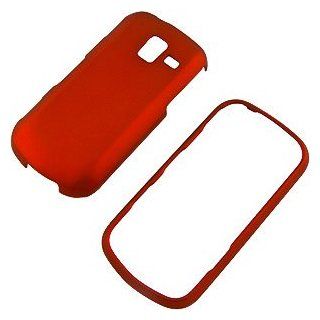 Red Rubberized Protector Case for Samsung Intensity III SCH U485 Cell Phones & Accessories