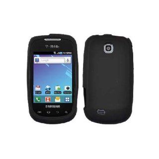 Samsung Dart T499 SGH T499 Black Soft Silicone Gel Skin Cover Case Cell Phones & Accessories