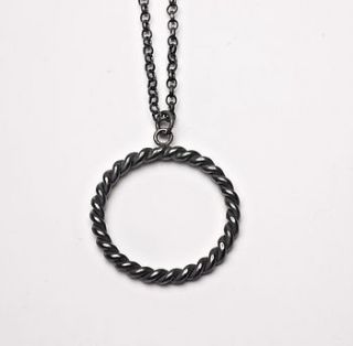 madeline (oxidised) necklace by charlotte berry contemporary silver