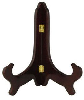 Oriental Furniture Asian Home Decor and Gifts, 8 Inch Chinese Rosewood Folding Plate Stand/Base No.PS501   Display Stands