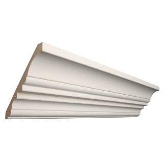 RapidFit 0.625 in x 5 in x 8 ft Interior Primed MDF Crown Moulding (Pattern R 43)