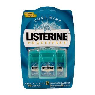 Listerine PocketPaks Breath Strips, Cool Mint, Value Pack, 72 ct, 4 Pack Health & Personal Care