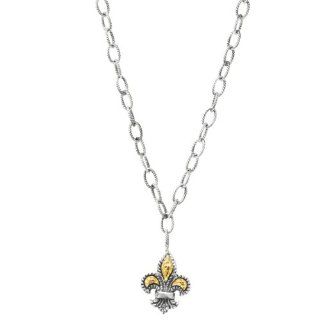 Designer Phillip Gavriel 18k & Sterling Silver Collection Adjustable Necklace 16" Jewelry