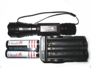 Highly Ultrafire Wf 501b Cree Xm l T6 Led 1000 Lumens 1 Mode 3.7 18v Flashlight Flashlight Torch 18650 +4000mAh Rechargeable battery+Charger   Basic Handheld Flashlights  